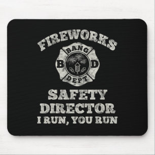 Funny Fireworks Safety Director Firefighter Americ Musmatta