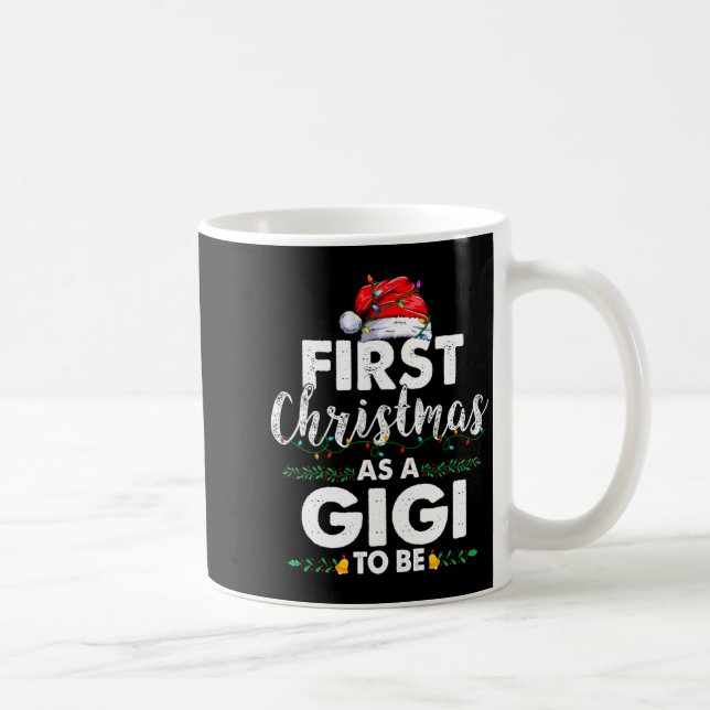 Funny First Christmas As A Gigi To Be New Gigi Xma Kaffemugg (Höger)