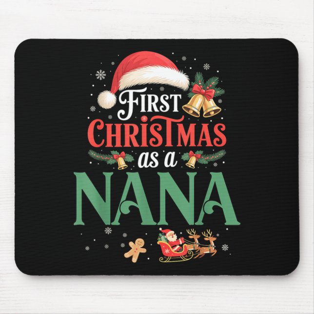 Funny First Christmas As A Nana Matching Family Xm Musmatta (Framsidan)
