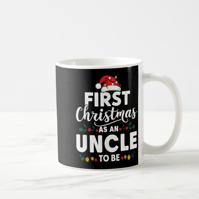 Funny First Christmas As An Uncle To Be New Uncle  Kaffemugg (Höger)