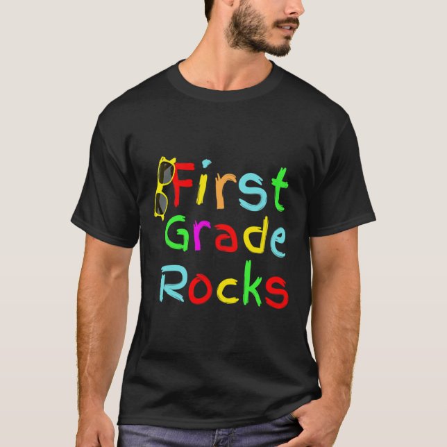 Funny First Grader T-Shirt 1:a Klass (Framsida)