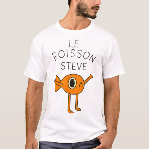 Funny Fish Le Poisson Steve För barn Women Manar T Shirt