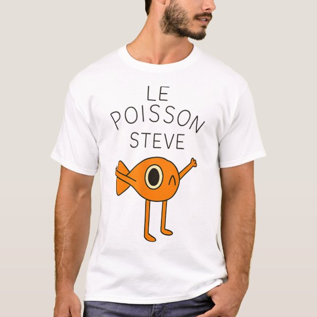 Funny Fish Le Poisson Steve För barn Women Manar T Shirt (Framsida)