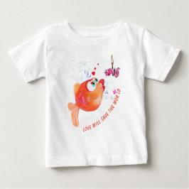 Funny Fish och Mask Baby T-Shirt