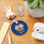 Funny Fish Pun Custom Photo Valentine's Day Nyckelring<br><div class="desc">Hook, line, and sinker—they'll love this keychain! Celebrate your favorite "catch" with a charming nautical-themed photo keychain. It features a deep sea-blue background with a pair of adorable, colorful fish swimming gracefully in the ocean. This romantic keychain includes a heart-shaped photo template where you can easily add your favorite couple's...</div>