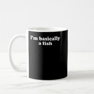 Funny Fish Swimming Gift for Boys Girls Men or Wom Kaffemugg