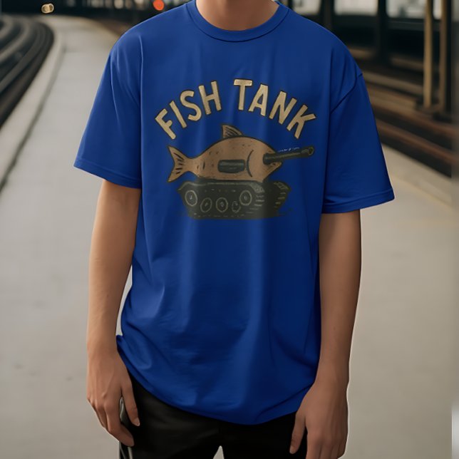 Funny Fish Tank Pun T-Shirt for Aquarium Lovers (Skapare uppladdad)