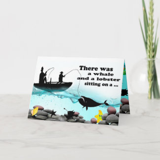 Funny Fisherman Birthday Card Kort