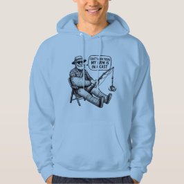Funny Fisherman “Cast” Excuse Hoodie