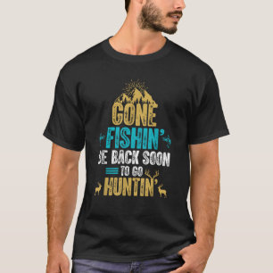 Funny FishHunter T Shirt Hunting Fisherman Gif