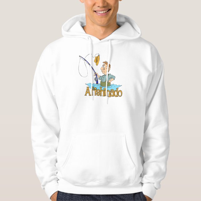 Funny Fishing AFishinado Sweatshirt Med Luva (Framsida)