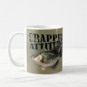 Funny Fishing Crappie Attitude Kaffemugg