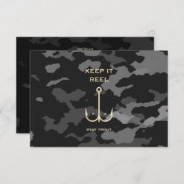 Funny Fishing Fars dag Camo Brev Tack Kort