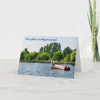 Funny Fishing Fars dag Kort