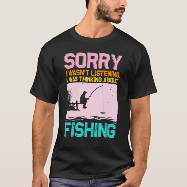 Funny Fishing For Men Women Trout Bass Fisherman V T Shirt (Framsida)