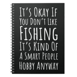Funny Fishing Gag Gifts Fisherman Humor Meme Anteckningsbok