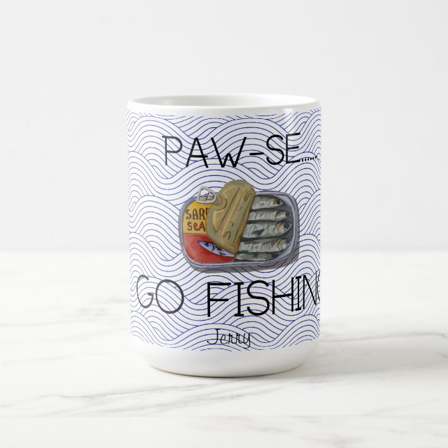 Funny Fishing Gift TASS-SE GO FISHING Kaffemugg (Center)