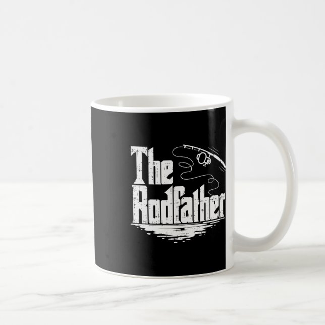 Funny Fishing Gift the Rodfather Kaffemugg (Höger)