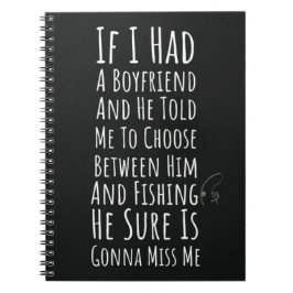 Funny Fishing Gifts For Women Mom Wife Fisherwoman Anteckningsbok