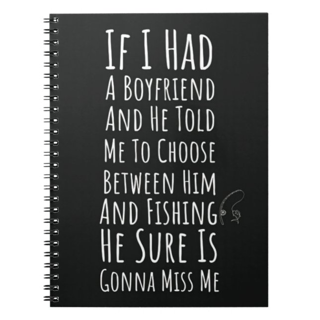 Funny Fishing Gifts For Women Mom Wife Fisherwoman Anteckningsbok (Framsidan)