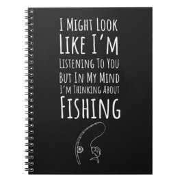 Funny Fishing Gifts Humorous Fisherman Hobby Sport Anteckningsbok