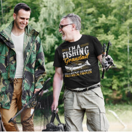 Funny Fishing Grandad Grandpa Fars dag Gift T Shirt