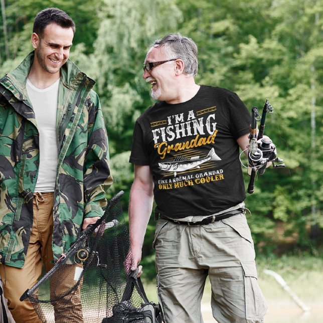 Funny Fishing Grandad Grandpa Fars dag Gift T Shirt (Skapare uppladdad)