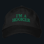 Funny Fishing Hat Broderad Keps<br><div class="desc">Funny Fishing Hat</div>