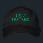 Funny Fishing Hat Broderad Keps<br><div class="desc">Funny Fishing Hat</div>