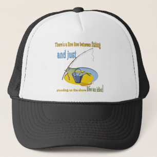 Funny Fishing Idiot Keps