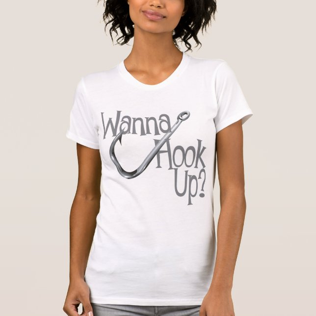 Funny Fishing- Krok UP Dating T-shirt (Framsida)
