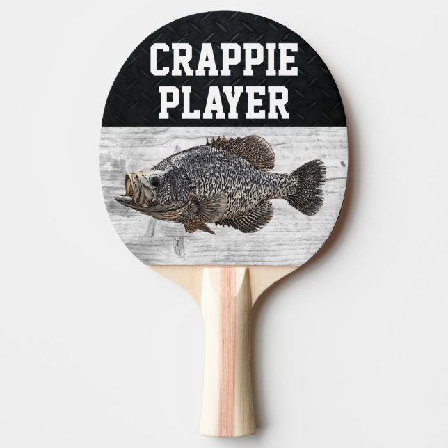 Funny Fishing Pun Crappie Player Fish Smack Talk Pingisracket (Framsidan)