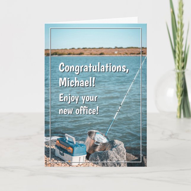 Funny Fishing Retirement Card Kort (Framsida)