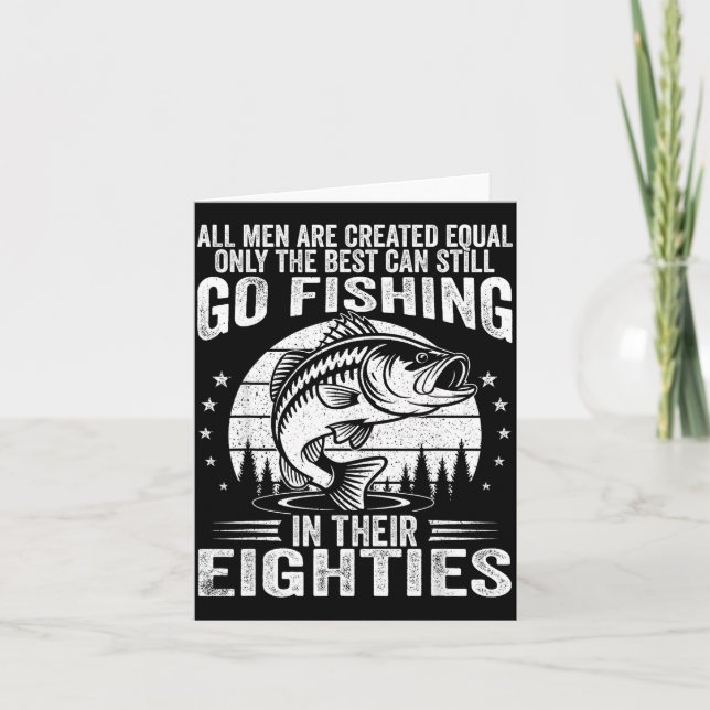 Funny Fishing Sayings For Men In Their Eighties Fi Kort (Framsida)