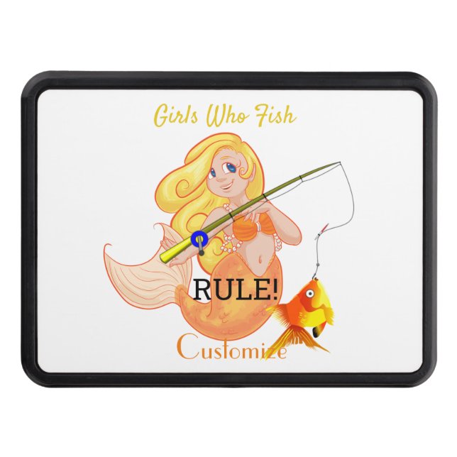 Funny Fishing Sjöjungfru Girl Thunder_Cove Dragkroksskydd (Framsidan)
