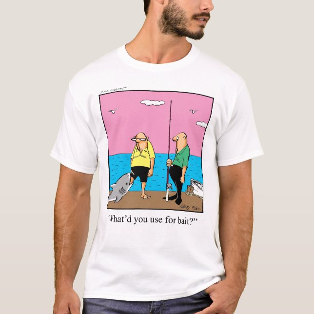 Funny Fishing T-Shirt (Framsida)
