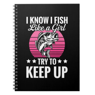 Funny Fishing Themed Anteckningsbok