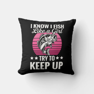 Funny Fishing Themed Kudde
