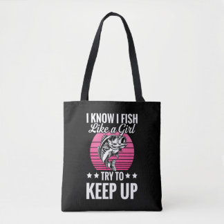 Funny Fishing Themed Tygkasse