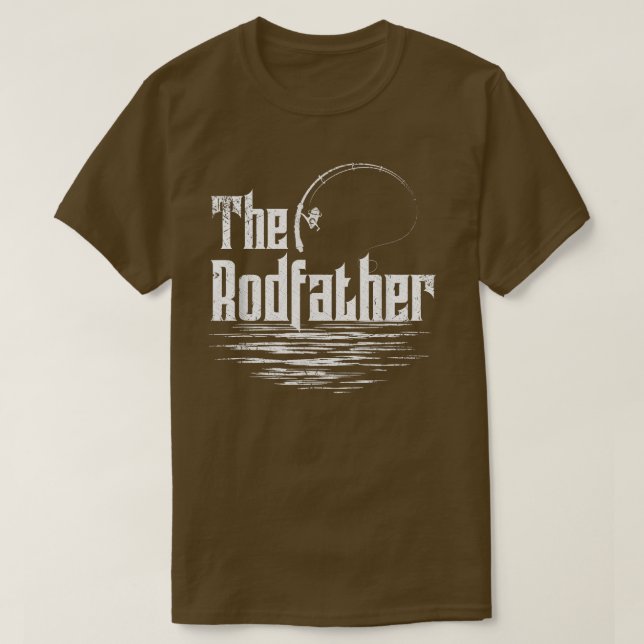 Funny Fishing Tshirt Rodfather  T Shirt (Design framsida)