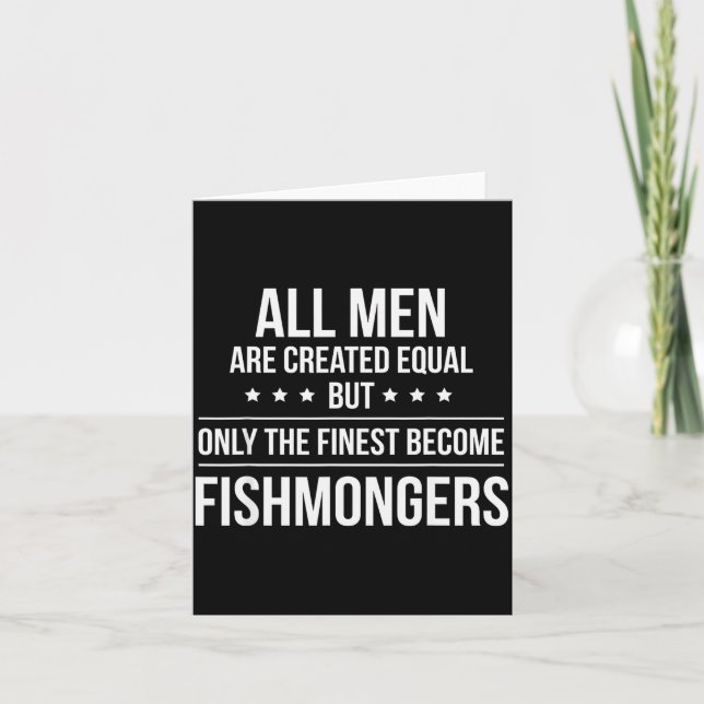 Funny Fishmonger Shirt_ Perfect Job &amp; Work Gif Kort (Framsida)