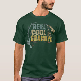 Funny Fishtee Vintage Reel Coola Grandpa TShirt T Shirt