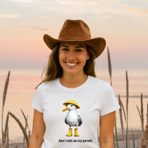 Funny Fiskmås i Rain Boots - Beach Humor Tri-Blen T Shirt