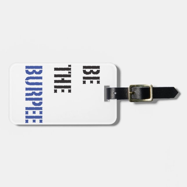 Funny Fitness Burpee Gym Humor Bagagebricka (Horisontell Framsida)