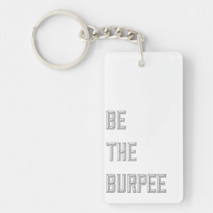 Funny Fitness Burpee Gym Humor Nyckelring