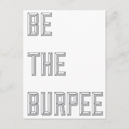 Funny Fitness Burpee Gym Humor Vykort