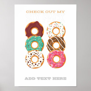 Funny Fitness Checkout Tjock för Min SEX Pack Donu Poster