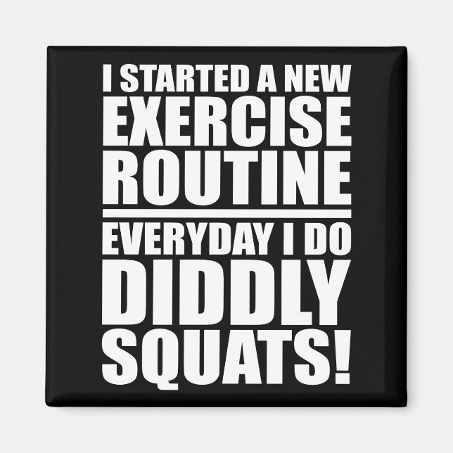 Funny Fitness Gym Magnet (Framsidan)