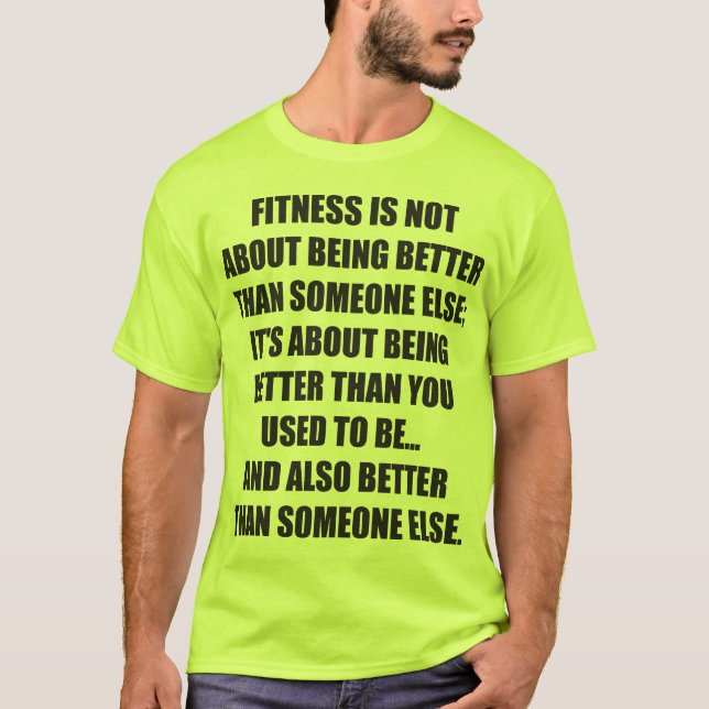 Funny Fitness Gym Motivation T-shirt (Framsida)