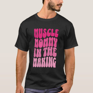 Funny Fitness Gym Pump Muscle Mamma in Skapar T Shirt